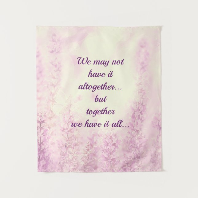 Tapiz diseño de comillas inspiradoras (Anverso)