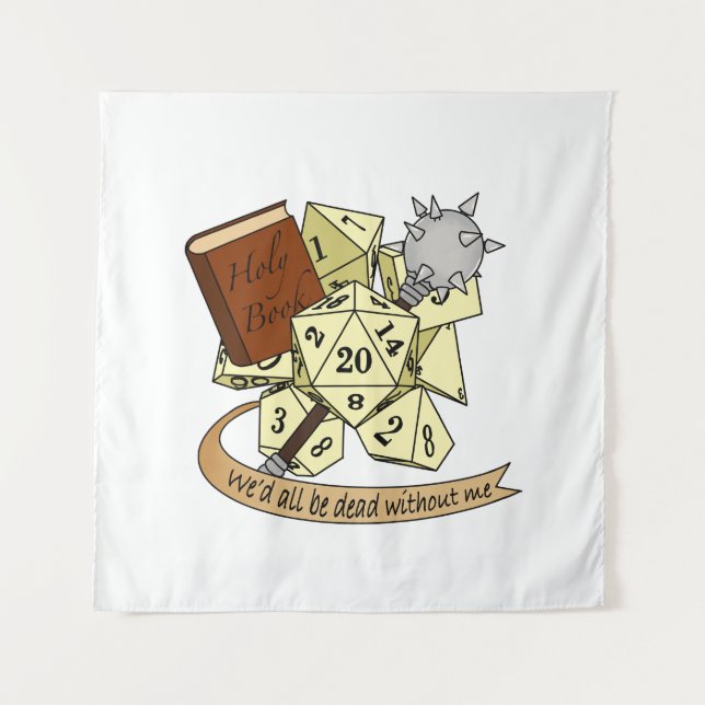 Tapiz Diseño de dados de clérigo (Anverso)