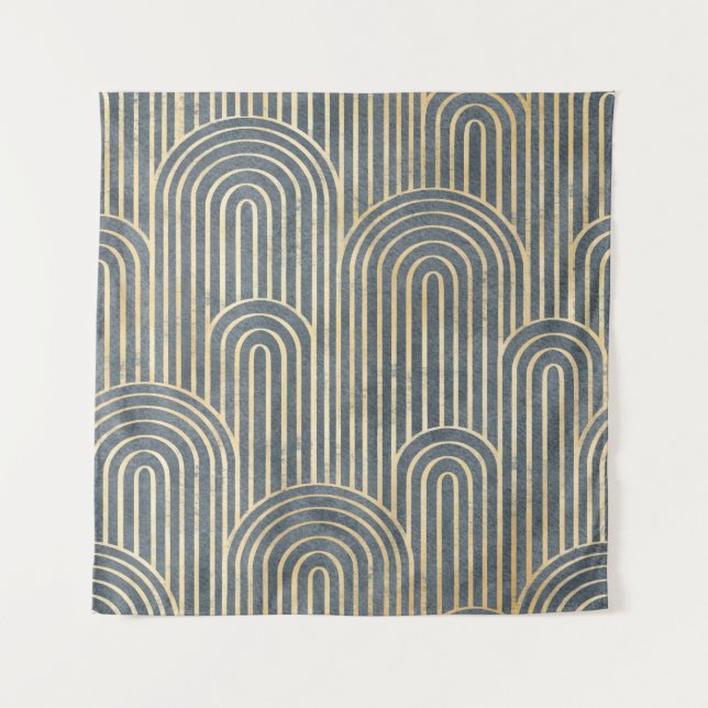 Tapiz Diseño de estilo Art Déco lujoso spa sin costuras  (Anverso)