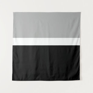 Tapiz Diseño de estilo de colores negros en blanco gris
