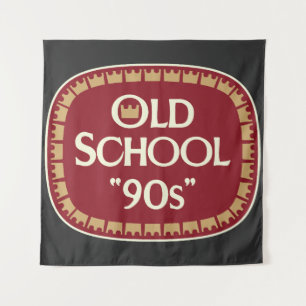 Tapiz Diseño de etiqueta de licor de malta Old School 90