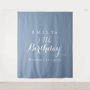 Tapiz Diseño de fiesta de cumpleaños de tipografía minim