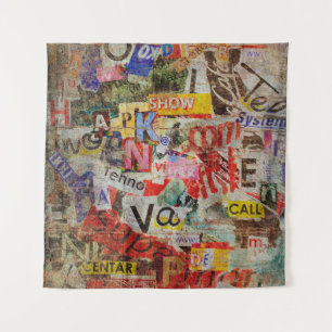 Tapiz Diseño de fondo texturizado de Grunge con una anti