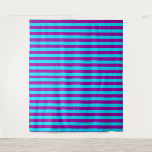 Tapiz Diseño de franjas azul y púrpura