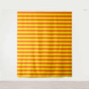 Tapiz Diseño de franjas naranja y amarillas