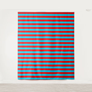 Tapiz Diseño de franjas rojas y azules