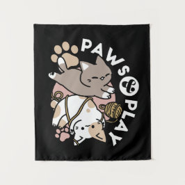 Tapiz Diseño de Gatos Adorables y Juguetones – Arte Dive
