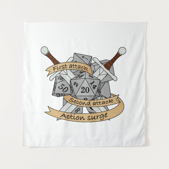 Tapiz Diseño de los dados de combate (Anverso)