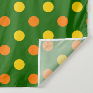 Tapiz Diseño de lunares naranja amarillo verde