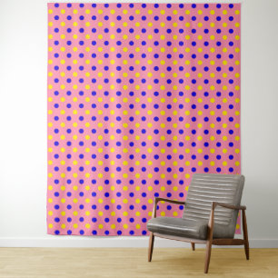 Tapiz Diseño de lunares rosados azules y amarillos