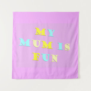 Tapiz Diseño de mi Mamá con colores de poema pálidos mez
