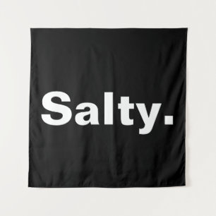 Tapiz diseño de minimalismo salado de una palabra