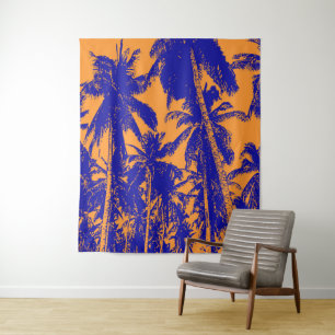 Tapiz Diseño de palmeras gráficas