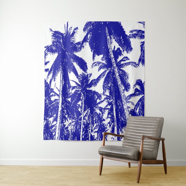 Tapiz Diseño de palmeras gráficas (In situ)