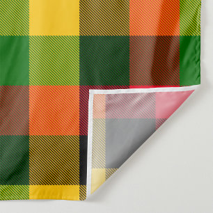 Tapiz Diseño de patrón de cuadros de colores de Rasta Re