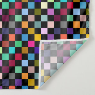 Tapiz Diseño de Patrón de Cuadros de Colores Suaves