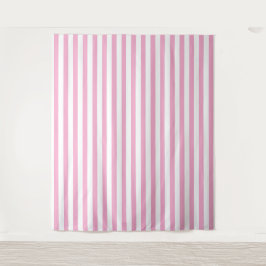 Tapiz Diseño de Patrón de Raya Vertical Rosa Blanco