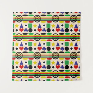 Tapiz Diseño de patrón nórdico escandinavo tribal