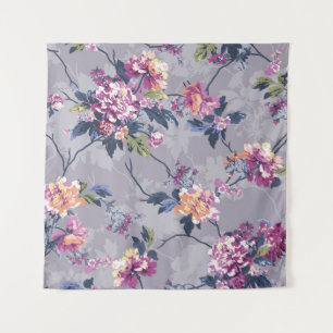 Tapiz diseño de patrones de flores ilustraciones textile