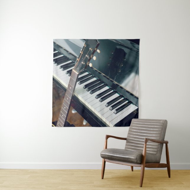 Tapiz Diseño de piano bonito (In situ)