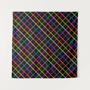 Tapiz Diseño de plástico de cristal de color negro en se