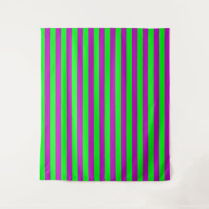 Tapiz Diseño de rayas moradas y verdes