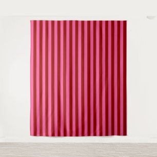 Tapiz Diseño de rayas rojas granate rosadas