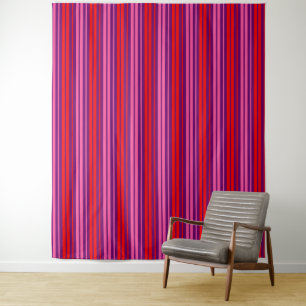 Tapiz Diseño de rayas verticales rosa morado rojo