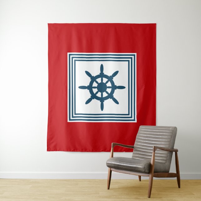 Tapiz Diseño de temática náutica (In situ)