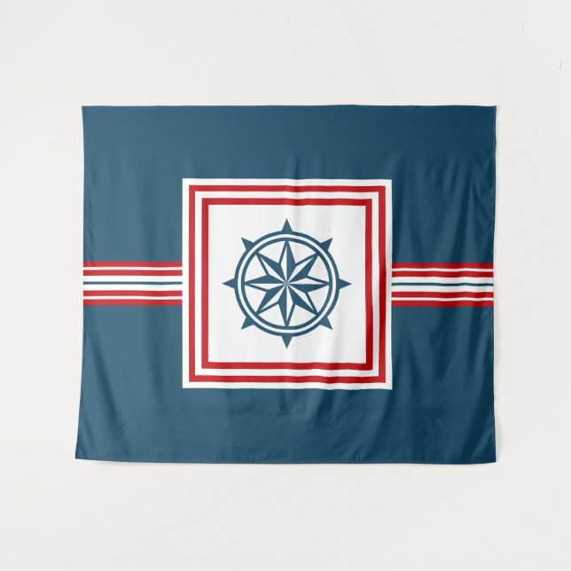 Tapiz Diseño de temática náutica (Anverso (horizontal))