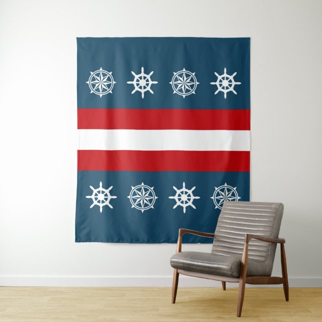 Tapiz Diseño de temática náutica (In situ)