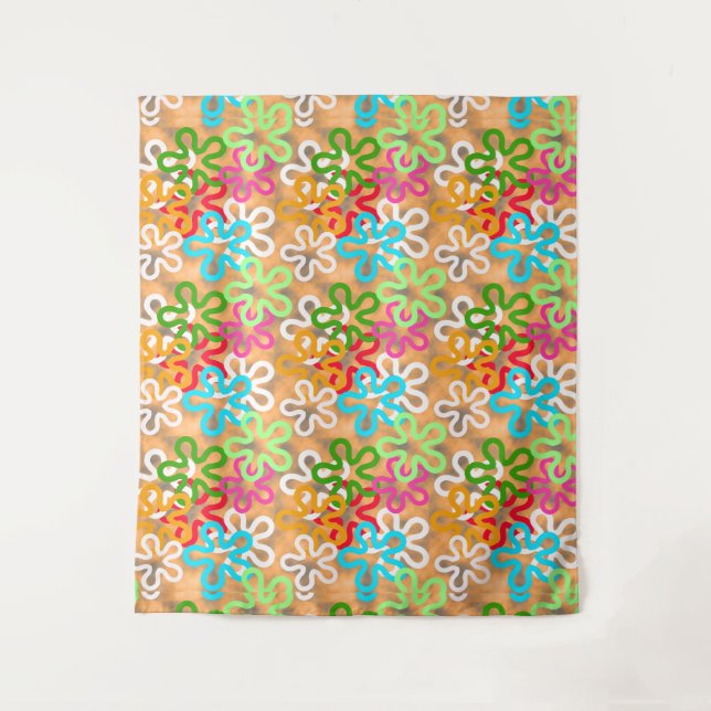 Tapiz Diseño del patrón africano de ankara (Anverso)