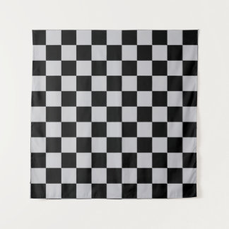 Tapiz Diseño del patrón Ash Gray Gray Checker