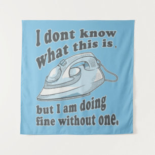 Tapiz Diseño divertido de planchado Odio planchar