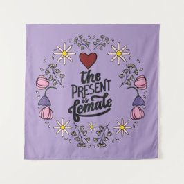 Tapiz Diseño femenino único con mensaje positivo