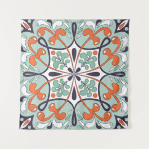Tapiz Diseño floral de mosaico oriental marroquí