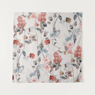 Tapiz diseño floral sin fisuras con fondo claro