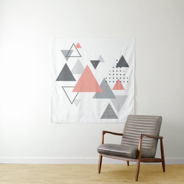 Tapiz Diseño geométrico escandinavo abstracto (In situ)