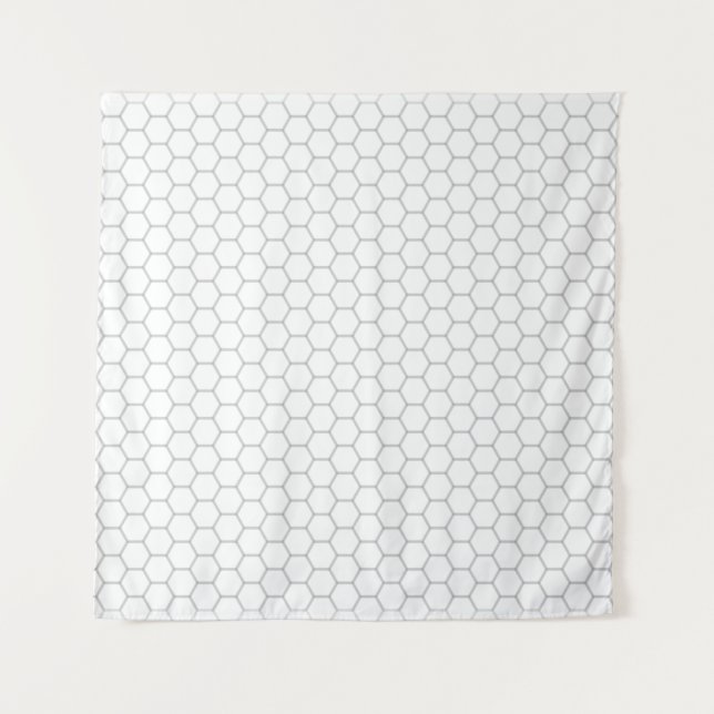 Tapiz Diseño hexagonal de patrones de honeycomb (Anverso)