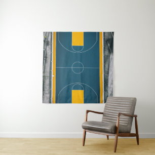 Tapiz Diseño Impresionante de Baloncesto