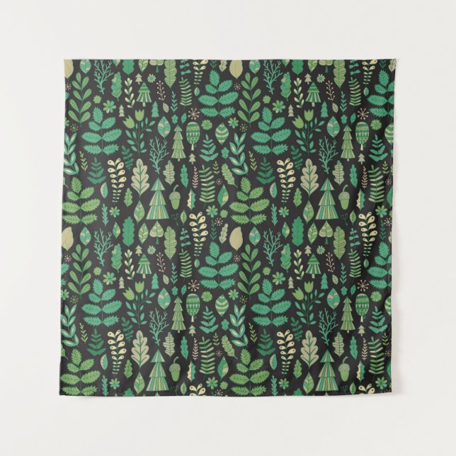 Tapiz Diseño inmaculado con flores de bosque (Anverso)