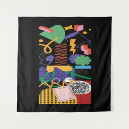 Tapiz Diseño inspirado en el arte maximalista