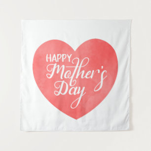 Tapiz Diseño internacional del día de la madre en el cor