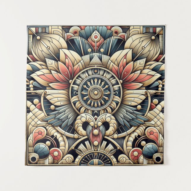 Tapiz Diseño intrincado de Art Deco (Anverso)