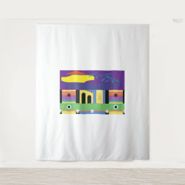 Tapiz Diseño maximalista decorativo y audaz para artista