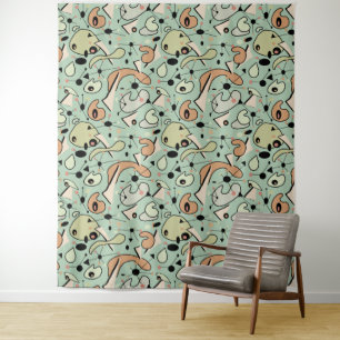 Tapiz Diseño moderno de mediados del siglo XX Esferas or