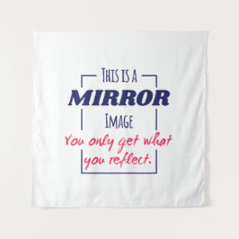 Tapiz Diseño Motivacional de Mentalidad de Reflexión en