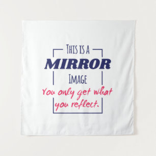 Tapiz Diseño Motivacional de Mentalidad de Reflexión en