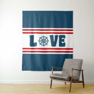 Tapiz Diseño náutico de amor
