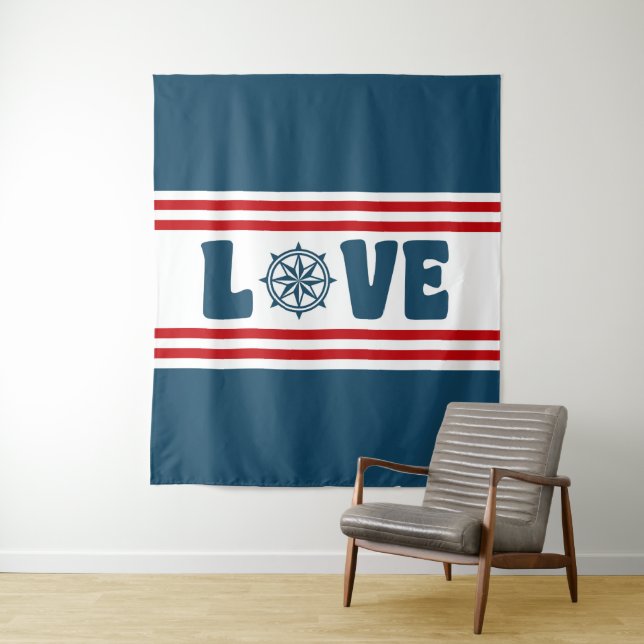 Tapiz Diseño náutico de amor (In situ)